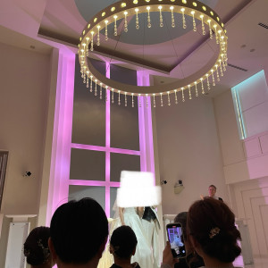 中央天井の円形の飾りがとっても素敵です！|674063さんのアールベルアンジェ富山の写真(2109988)
