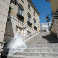 ルアンジェ教会の代名詞である大階段。写真映えします。