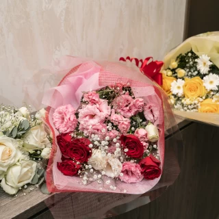 親への感謝の花束です。