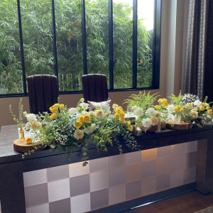 テーブル装花|674432さんの太宰府迎賓館の写真(1897131)