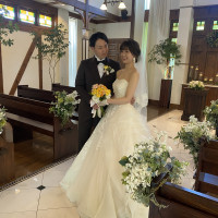 結婚式前に写真撮影