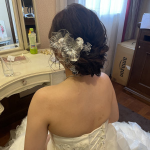 ヘアアレンジです。|674471さんのホテル メルパルク大阪(ワタベウェディンググループ)（営業終了）の写真(1912382)