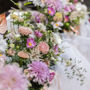 造花も混ぜてもらったこだわりのお花|674510さんのザ・ロイヤルダイナスティ大宮（THE ROYAL DYNASTY OMIYA）の写真(1898157)