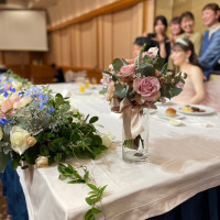 装飾のお花は最後に持ち帰りました