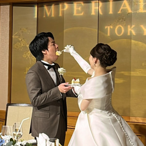 新郎用だけスプーンが大きかったです|674856さんの帝国ホテル 東京の写真(2030495)