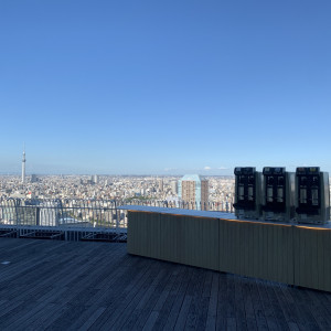 スカイツリーが見える庭園|674857さんのRESTAURANT LUKE with SKY LOUNGE（レストランルーク スカイラウンジ）の写真(1912220)