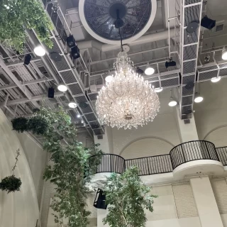 大きなシャンデリアすてきでした