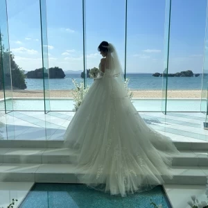 挙式後に撮っていただいた、新婦のみの写真です。|675018さんのアイネス ヴィラノッツェ 沖縄（クチュールナオコ ウエディング）の写真(1980557)