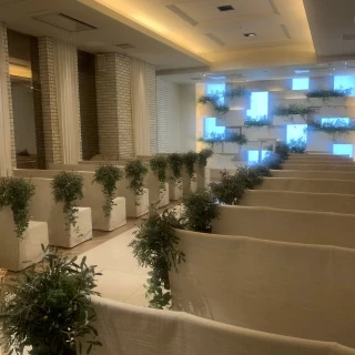 挙式会場の写真です。
100名ほどは収容可能。