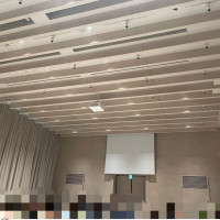 ガーデンが見えない状態の披露宴会場です