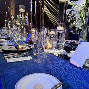 光の演出もテーブルコーディネートと合っておりました|675154さんのセルリアンタワー東急ホテルの写真(2559856)