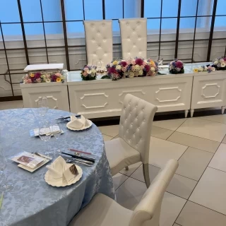 披露宴会場、新郎新婦座席