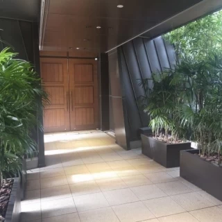 チャペル前の通路