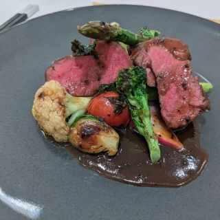 試食のお肉