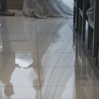 床に映った写真も素敵