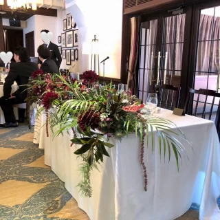 披露宴会場高砂装花