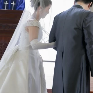 結婚式中