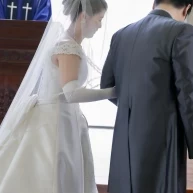 結婚式中
