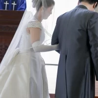 結婚式中