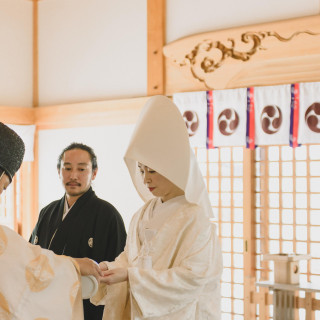 高宮八幡宮での神前式