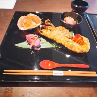 試食の料理