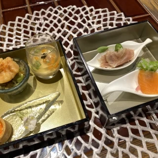 試食した前菜。どれもとっても美味しかったです。