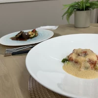 試食でいただいた料理　オマール海老のリゾット