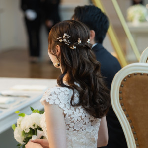 披露宴ヘアセット|676235さんのThe 33 Sense of Wedding(ザ・サーティースリー・センス・オブ・ウエディング)の写真(2479142)
