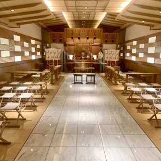 神殿の挙式会場
