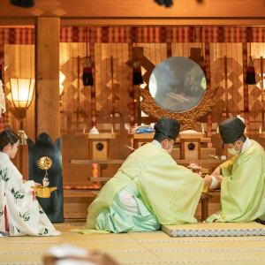 筑波山神社での神前式|676441さんの藤右ェ門の写真(1912206)