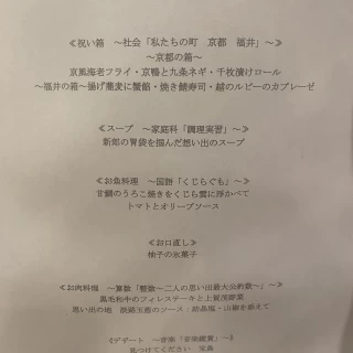メニュー表もこんな風にアレンジ出来るそうです。