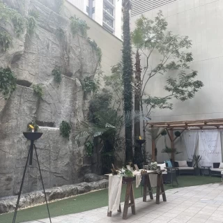 見学会時のガーデンの写真です