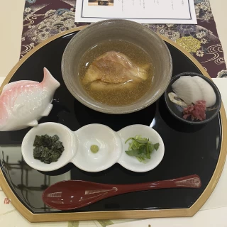 鯛茶漬け　米にこだわりあり