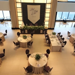 上から撮った会場
