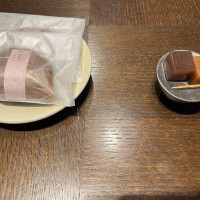 料理後の和菓子です。甘すぎず食べやすかったです！