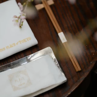 会場名の入った特別感のあるナプキン等です