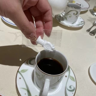 食後のコーヒーです。