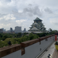 屋上のウェルカムドリンクからの景色