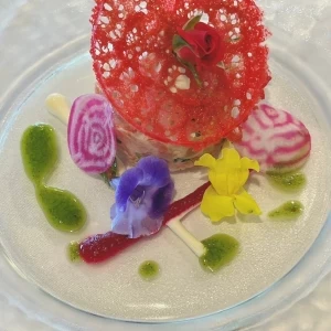 食用花のメニューもあります。|677612さんのゲストハウス平源の写真(1922819)