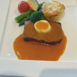 バターが濃厚なステーキ|677612さんのゲストハウス平源の写真(1922827)