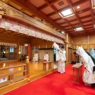 挙式中のお祓いです。