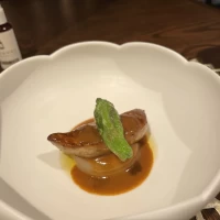フォアグラに田楽味噌ソースとっても美味しかったです。