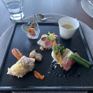 試食のハーフプレート