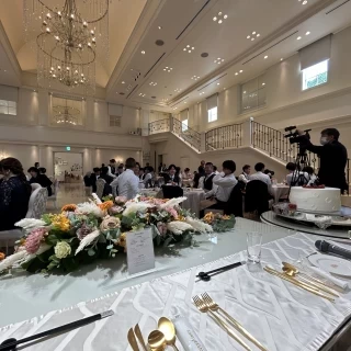 高砂から撮影した会場の雰囲気（階段側）