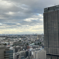 スイートルームからは東京タワーとスカイツリーが見えます