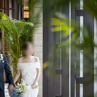 ホテル17階　挙式当日に記念写真撮影で利用