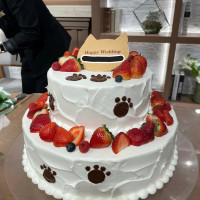 猫モチーフのウェディングケーキ