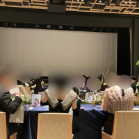 披露宴会場テーブル