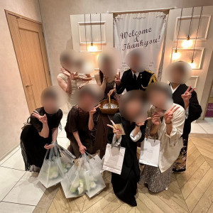 ロビーにて記念撮影|678975さんのラグナヴェール 東京（LAGUNAVEIL TOKYO）の写真(2414917)