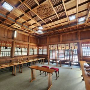 提携神社の会場で天井がすてきです|679038さんのガーデンレストラン徳川園の写真(1937674)